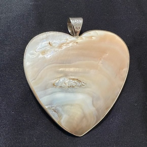 Jay King DTR Large Abalone Heart Pendant - Picture 1 of 3